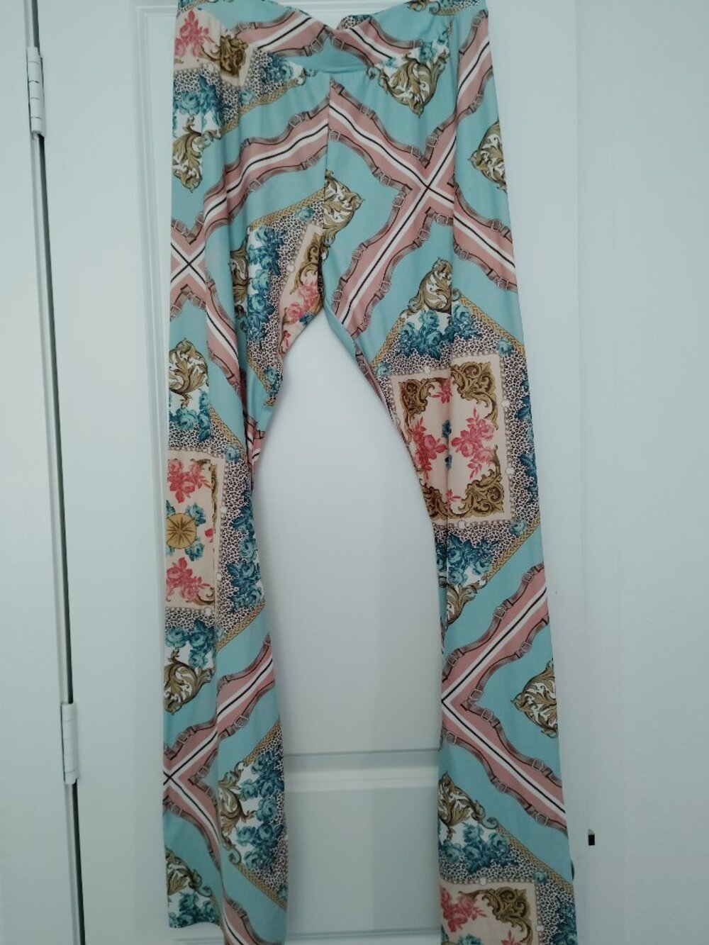 Stretch Flare Leg Pants